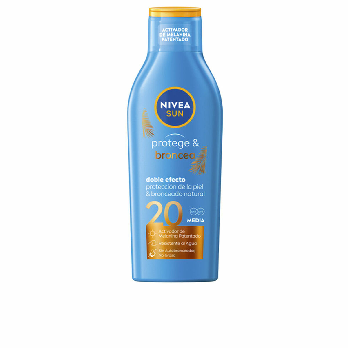 Saules bloķēšanas līdzeklis Nivea Sun Broncea Spf 20 200 ml